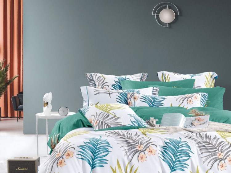 Постельное белье из сатина ASABELLA 1856-6 50х70 (2шт) и 70х70 (2шт) евро