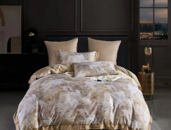 Постельное белье фланелевое из тенсела ASABELLA Рассвет 50х70 (2шт) и 70х70 (2шт) евро