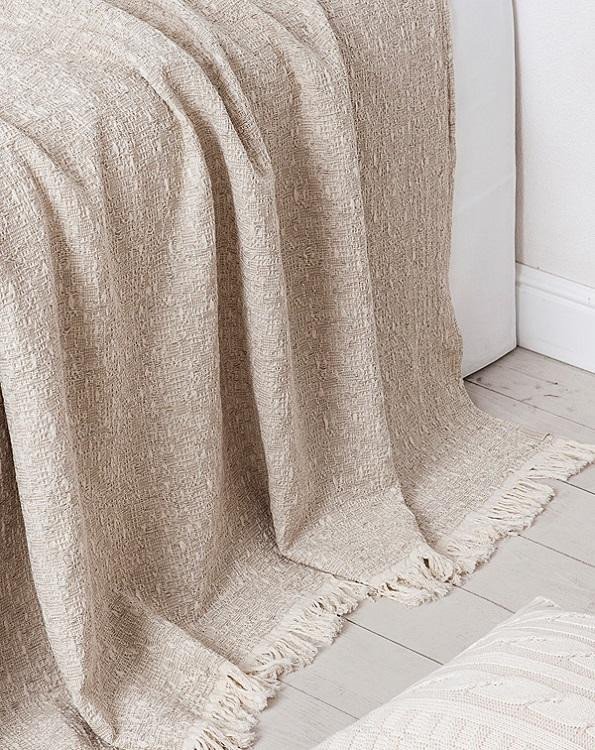 Покрывало хлопковое с льном LUXBERRY 06294  SHANTY 220х240