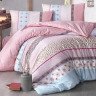 Постельное белье ALTINBASAK RANFORCE JUSTO розовое 50х70 1,5-спальное