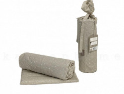 Простыня на резинке из поплина SAREV BAZAAR P939 LEVA V1 BEJ 100х200х30 с наволочкой 50х70