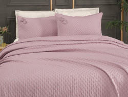 Покрывало тонкое из хлопка SAREV Y862 BELIS V3 PEMPE 170х230 с наволочкой 50х70