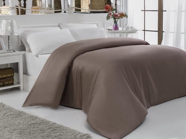 Пододеяльник KARNA SERVAN коричневый 200х220