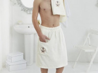 Набор мужской для ванной и сауны KARNA PAMIR кремовый