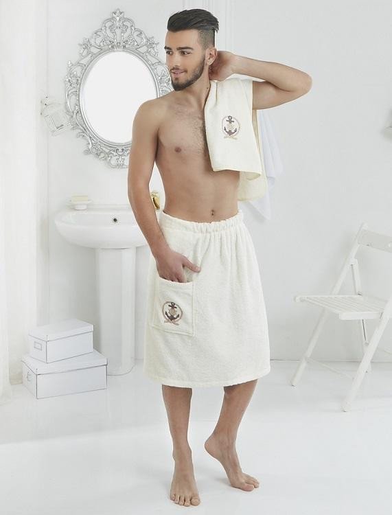 Набор мужской для ванной и сауны KARNA PAMIR кремовый