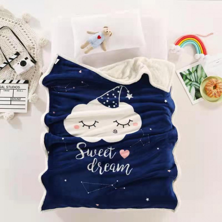 Плед детский фланелевый из микрофибры с шерпой TANGO LEONCELLO LEO-11 100х140