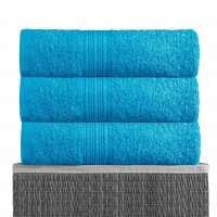 Полотенце махровое BAYRAMALY бирюзовое 50х90