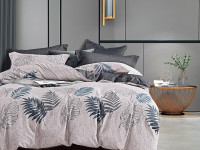 Постельное белье из сатина TANGO листочки 50х70 (2шт) 1,5-спальное