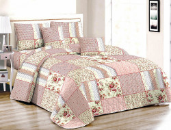 Покрывало с наволочками из полиэстера TANGO PATCHWORK PW444-87 230х250