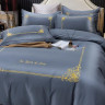 Постельное белье из сатина с вышивкой KARVEN N005-660 50х70 (2шт), 70х70 (2шт) семейное