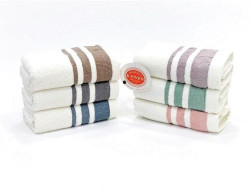 Набор полотенец махровых хлопковых KARVEN VIP COTTON H3172 NATUREL 50х90 (6шт)