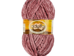 Пряжа ADELIA DOLLY  VELOUR №05 античная роза 100% микрополиэстер, 5 шт х 100 гр, 93 м +/- 6 м