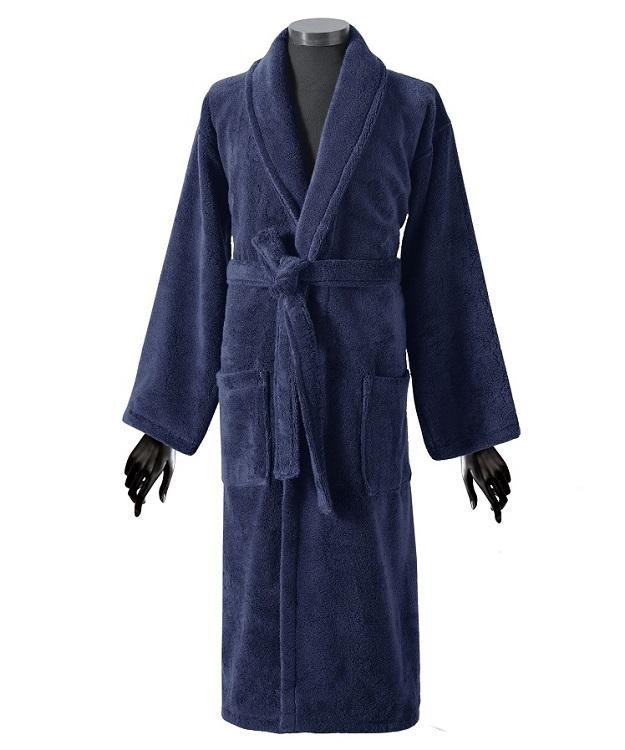 Халат из микрокоттона KARNA MORA синий XL