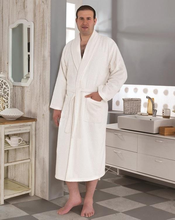 Халат мужской махровый KARNA SMART кремовый XXXL