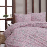 Постельное белье из люксовой бязи KARNA ROSINA розовое 1,5-спальное