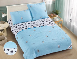 Постельное белье из микросатина с одеялом TANGO DE VERANO  Y-49 50х70 (1шт), 70х70 (1шт) 1,5-спальное