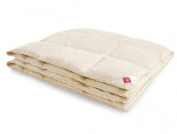 Одеяло пуховое кассетное Легкие Сны КАМЕЛИЯ шампань 172х205 легкое