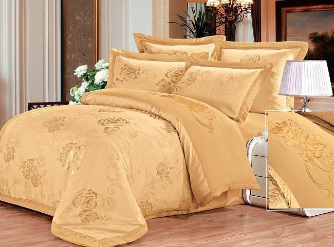 Постельное белье жаккардовое с вышивкой SILK PLACE 075-5-1521 семейное 50х70 (2шт)