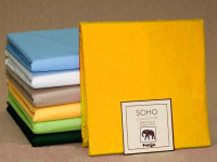 Простыня из сатина TANGO SOHO желтая 240х260