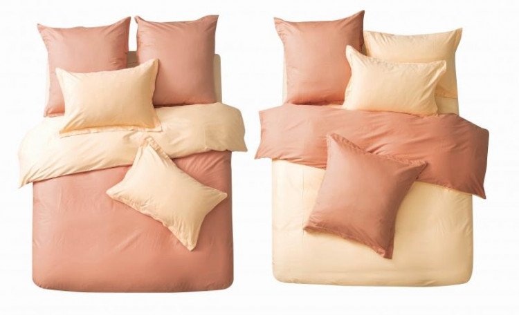 Постельное белье из однотонного сатина САЙЛИД L-20 2-спальное