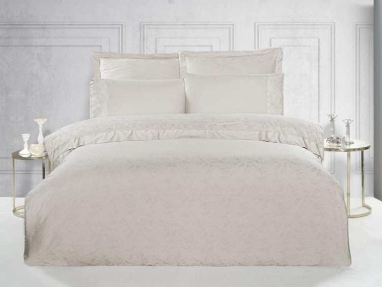 Постельное белье из жаккарда с кружевом KARVEN N166-J1-V2 50х70 (4шт)