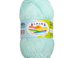 Пряжа ALPINA ARIEL №09 светло-мятная 98% акрил, 2% пайетки 10 шт х 50 гр, 150 м +/- 10 м