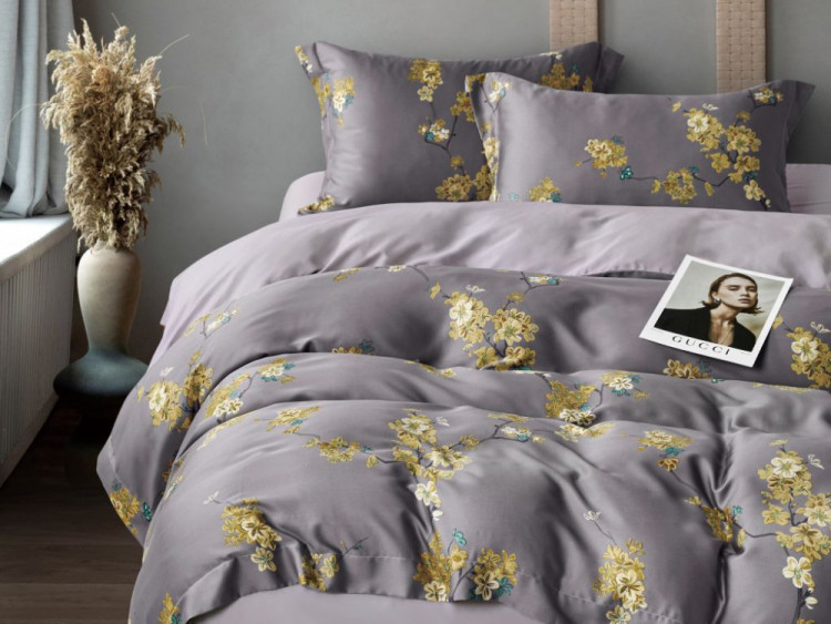 Постельное белье из тенсела ASABELLA 2136-7 50х70 (2шт) и 70х70 (2шт) семейное