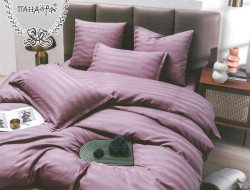 Постельное белье из страйп-сатина ПАНДОРА пыльная роза 2-спальное