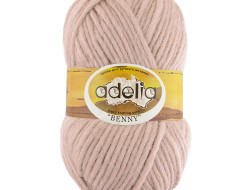 Пряжа ADELIA BENNY №711 светло-бежевая 100% шерсть, 5 шт х 100 гр, 96 м +/- 5 м