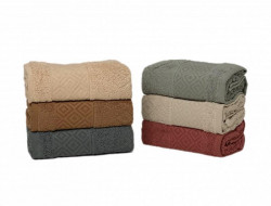 Набор полотенец махровых хлопковых KARVEN VIP COTTON H3255 GALINA 50х90 (6шт)