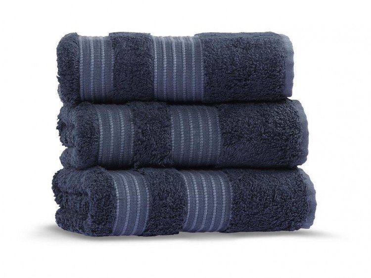 Полотенце из бамбука с хлопком CASUAL AVENUE LONDON deep blue 50х90