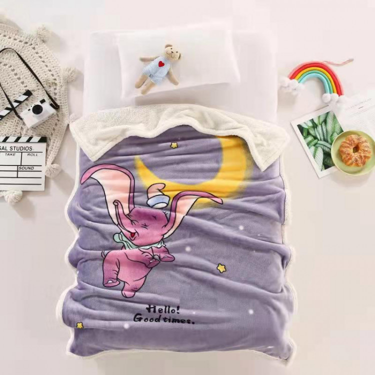 Плед детский фланелевый из микрофибры с шерпой TANGO LEONCELLO LEO-13 100х140