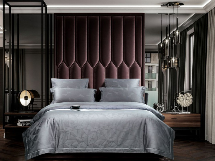 Постельное белье из хлопкового жаккарда ASABELLA 1645-7 50х70 (2шт) и 70х70 (2шт) семейное