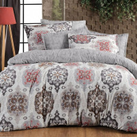 Постельное белье из фланели SAREV FANCY N294 NIMA V1-GRI 50х70 (1шт) 1,5-спальное