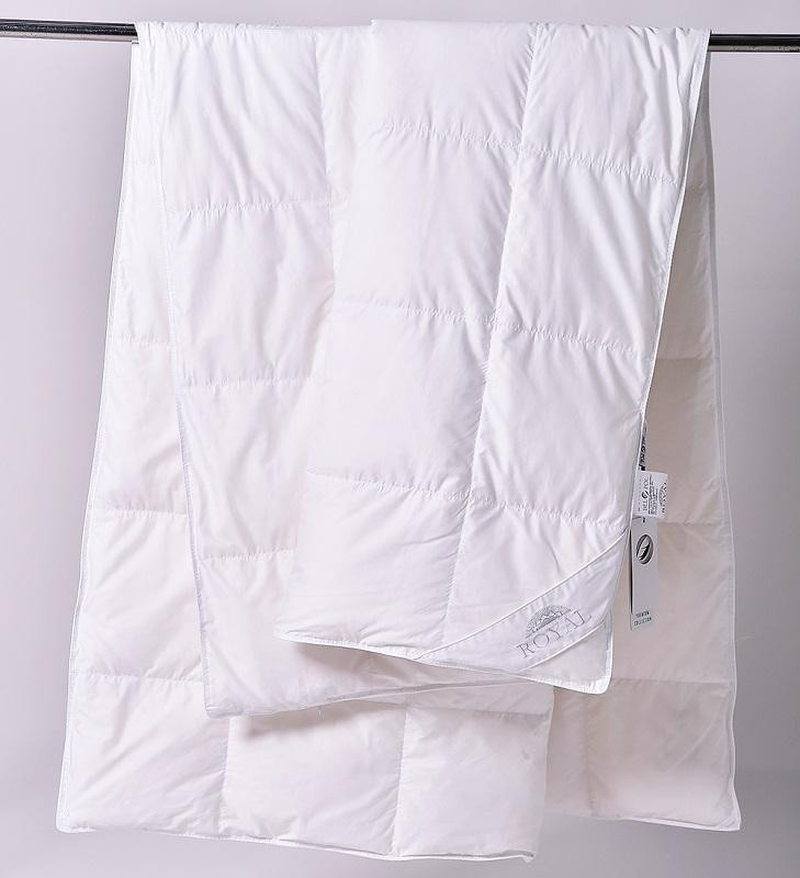 Одеяло кассетное из белого арктического пуха BELPOL ROYAL 140х205 всеcезонное