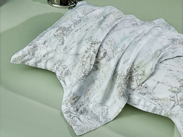 Простыня из тенсела с наволочками 50х70 (2шт) ASABELLA 2159-3P 240х260