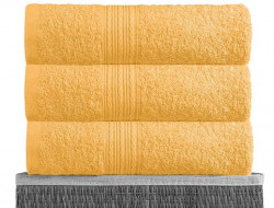 Полотенце махровое BAYRAMALY желтое 50х90