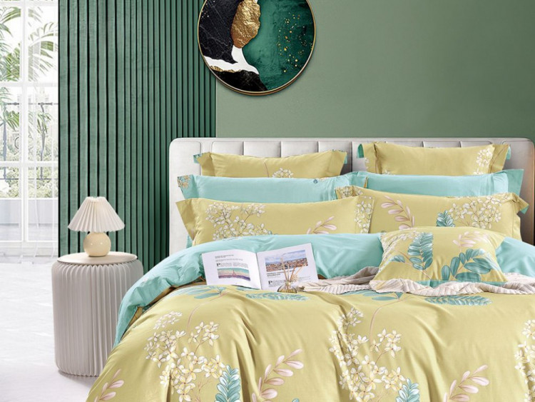 Постельное белье из сатина ASABELLA 1858-6 50х70 (2шт) и 70х70 (2шт) евро
