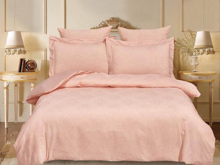 Постельное белье из хлопкового жаккарда со льном и тенселом АЛЬВИТЕК SOFT COTTON CLA-003 евро