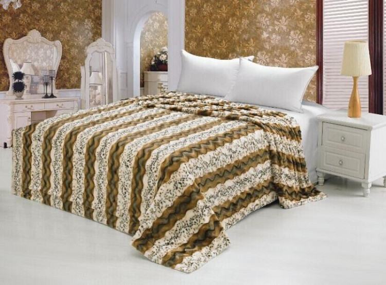 Покрывало из искусственного меха TANGO MTX004 РЫСЬ 160х220