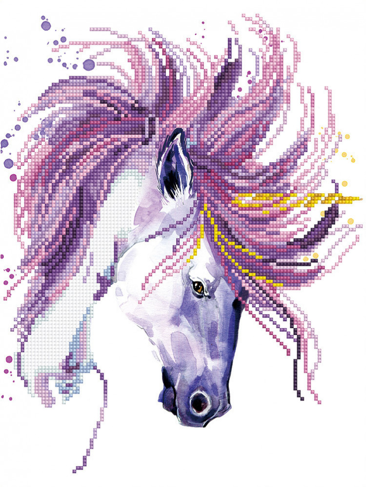 Кристальная (алмазная) мозаика ФРЕЯ ALV-66 Единорог