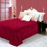 Покрывало из искусственного меха CLORIS ЛУЭТОНИ бордовое 220х240