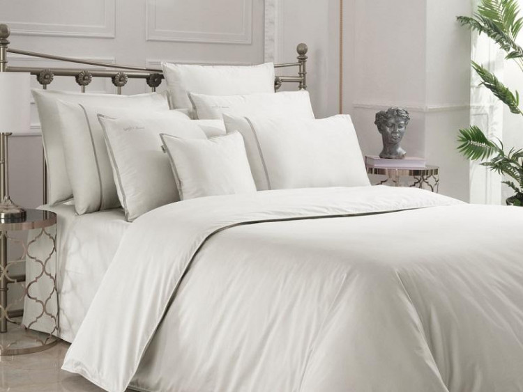 Постельное белье из сатина де люкс SAREV N076 SARTORIA V11-EKRU 50х70 (4шт) евро