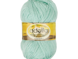 Пряжа ADELIA LEDA №203 мятная 99% акрил, 1% люрекс, 5 шт х 100 гр, 340 м +/- 8 м