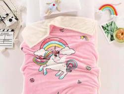 Плед детский фланелевый из микрофибры с шерпой TANGO LEONCELLO LEO-15 100х140