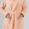 Халат женский хлопковый махровый KARNA NORA абрикосовый XXL