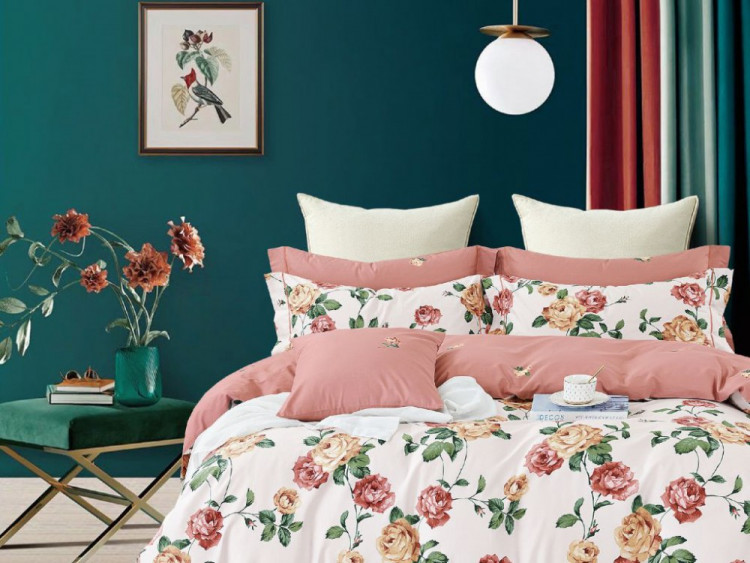 Постельное белье из сатина ASABELLA 1902-6 50х70 (2шт) и 70х70 (2шт) евро