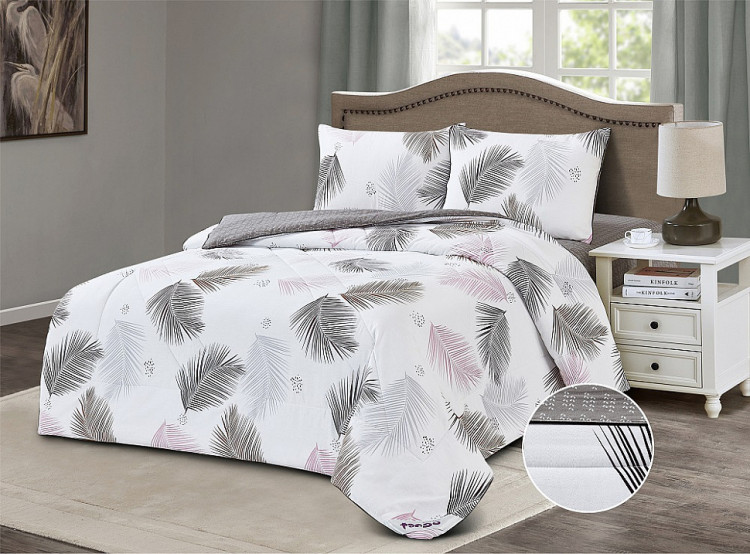Постельное белье из твил-сатина с одеялом TANGO PRIMAVERA депальма 50х70 (1шт), 70х70 (1шт) 1,5-спальное