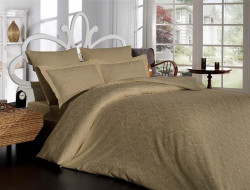 Постельное белье из хлопкового жаккарда KARVEN N301 DAMASK STONE 50х70 (2шт), 70х70 (2шт) евро