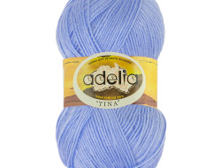 Пряжа ADELIA TINA №035 бледно-сиреневая 100% акрил, 5 шт х 100 гр, 308 м +/- 10 м